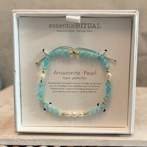 ⚡️Essential Ritual Amazonite • Pearl Bracelet